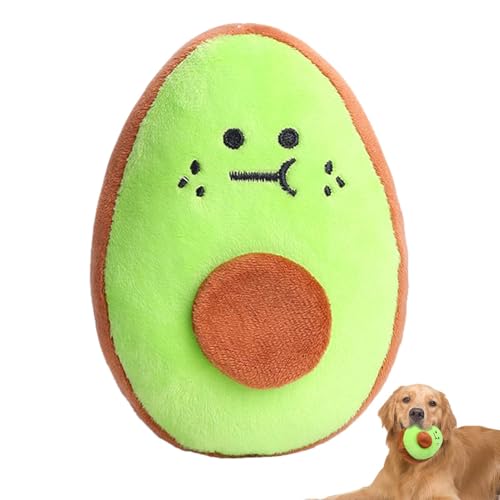 Luxuriöses Hundespielzeug – Avocado Haustier-Spielzeug, 15 cm, ein gefüllter Welpe spielt weichen und langlebigen Stoff, sicher zum Zahnen, niedliche interaktive kleine Hunde