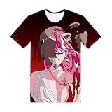 GO2COSY Anime Elfen Lied T-Shirt Tops Tee Short Sleeve Costume Cosplay