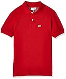 Klassischer Schnitt Lacoste Jungen Pj2909 Poloshirt, Rot (Rouge), 14 Jahre (Herstellergröße: 14A)