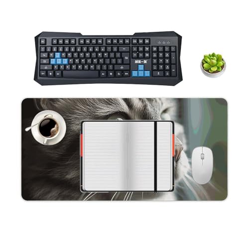 Tapis de souris de jeu imperméable avec base antidérapante chat - 4