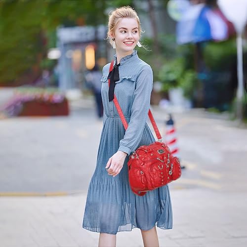 Image of Angel Kiss Small Purse Handbag for Women Crossbody and Shoulder Bags Multipocket Soft Hobo Purses