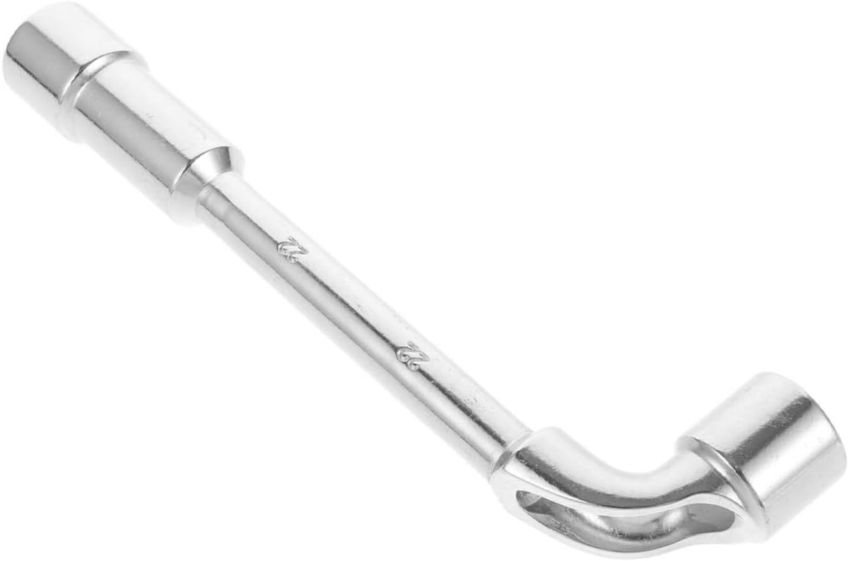 Cabilock 21mm L-shaped Socket Wrench Tire Repair Tool Automotive Socket Spanner Spare Tire Lug Wrench for Car and Motorcycle Wheel Alignment