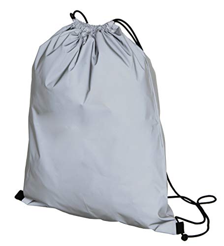 MIK Funshopping Sportbeutel Turnbeutel Reflex 44 x 34 cm Silber reflektierend Cover