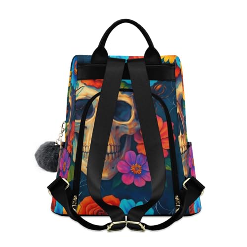 Sac à dos squelette à fausse fourrure et poches multiples - 2