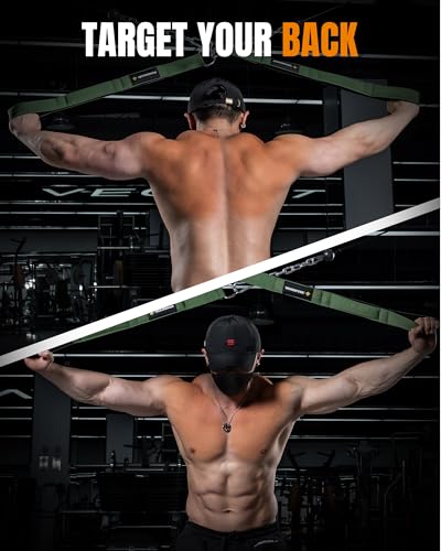Image of MANUEKLEAR 24-Inch 3-Grip Tricep Rope Cable Attachment for Gym Greater ROM