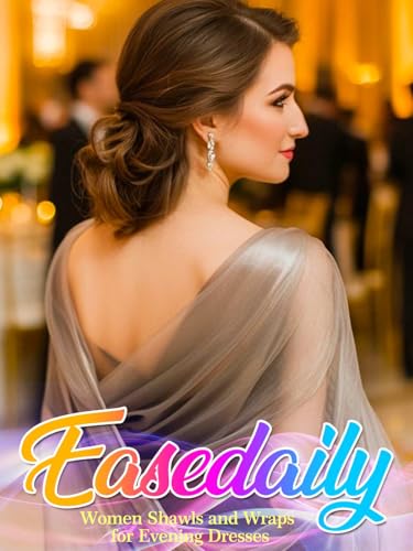 EASEDAILY Women's Shawls and Wraps for Evening Dresses Sparkling Wedding Scarf Sheer Bridal Stole for Bride and Bridesmaid2