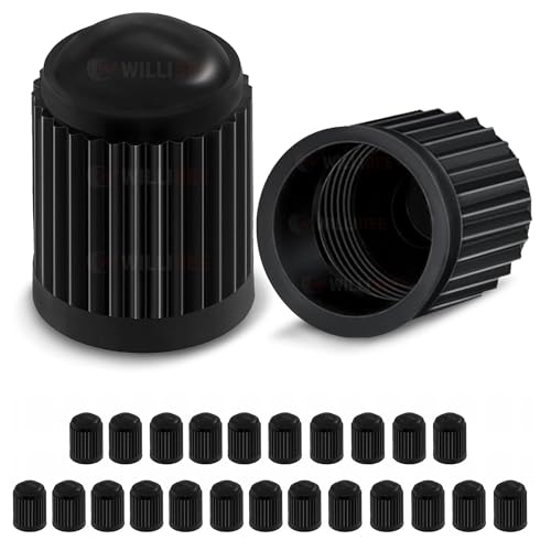 Image of WILLIBEE 25 Pcs Car Tyre Valve Caps | Universal Tyre Valve Cap Set for Car, Bike & Scooter | Dust-Proof Airtight Stem Caps | Tire Valve Cap