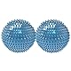 2 Stücke Skills Igelball,47mm Magnetic Acupressure Balls,Spiked Massage Ball,Akupressur Massagegerät,Stachelige Sensorische Massageball für Finger,zum Stressabbau oder zur Massage(Blau)