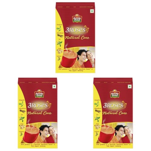 Image of 3 Roses Natural Care Tea|| with 5 Ayurvedic Ingredients|| 500 g (Pack of 3)