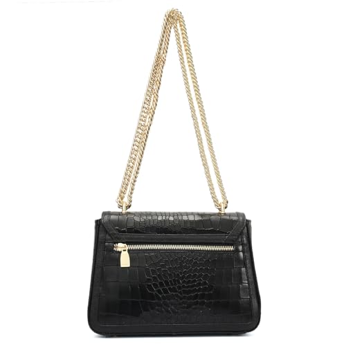 Image of Da Milano Leather Shoulder Bag for Women (00725OL)