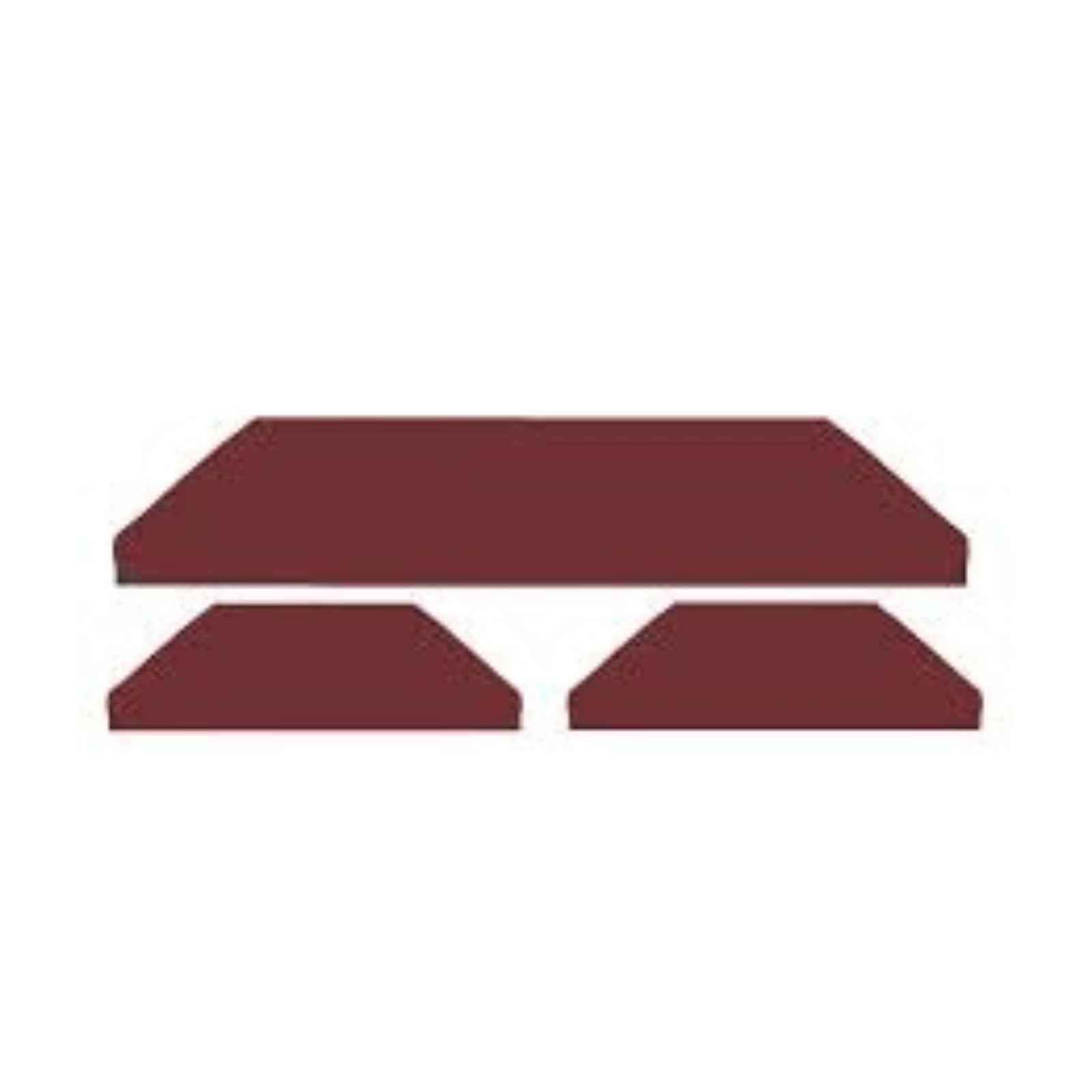 3 Pieces Replacement Cushions Set for Rattan Chairs Sofa Patio Garden Outdoor Furniture - Water Resistant, Lightweight, and Durable - Multiple Colors Rattan Furniture Cushion (Burgundy)