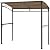Tangkula 7ft Grill Gazebo, Patio Barbecue Canopy with Serving Shelf and Storage Hooks, Curved Grill Shelter w/Heavy-Duty Steel Frame Sunshade Gazebo for Outdoor Garden (Coffee)