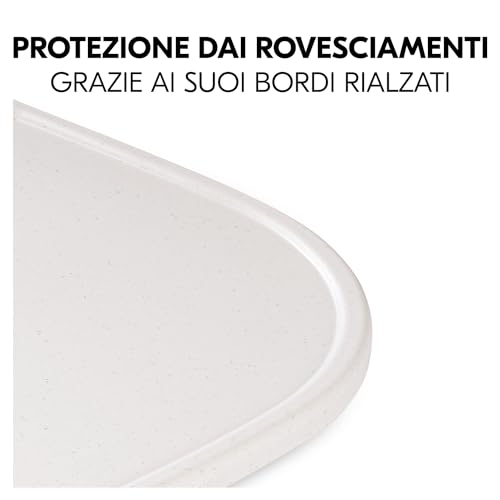 Hauck Vassoio Seggiolone Pappa Alpha Click Tray - Tavolino Bambini In Materiale Riciclato Cert. Grs, Facile Da Fissare Per Seggiolone Legno Alpha+ O Beta+ - Beige, Puntinato - 7