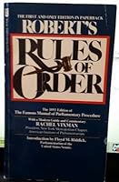 Robert's Rules of Order (1893 Edition with Modern Guide & Commentary) B000HI88CM Book Cover