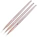SILPECWEE 3 PCS Rose Gold Nail Liner Brush Set Nail Brushes For Acrylic Application Makeup Brushes Nail Pens UV Gel Designs Tools (11mm/15mm/20mm)