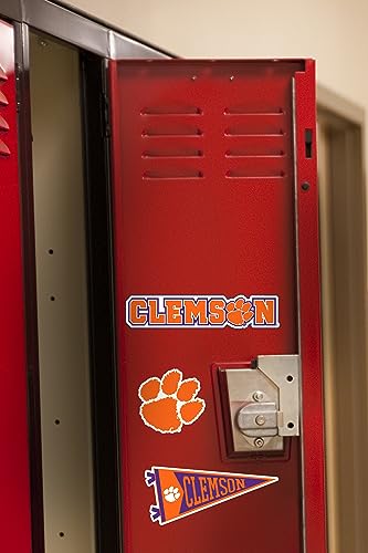 Image of Clemson University Premium Vinyl Sticker Pack - 8 Waterproof Tigers Decals for Laptop, Water Bottle, Tablet, Car, Skateboard & More - Officially Licensed Variety Set