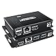 HDMI USB KVM Extender Kit 1080P, BolAAzuL 50M HDMI KVM USB Extender Balun über RJ45 Cat5e/6 Netzwerkkabel mit Loop Out & POC Funktion, verlustfreie Übertragung Flexible Distanz