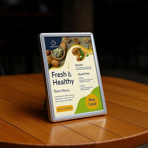 Image of QAILUX Led Light Frame for Advertising Super Thin Frame Board Display Inner Film Exchangable for Restaurant Cafe Beer Bar Shop (A5)