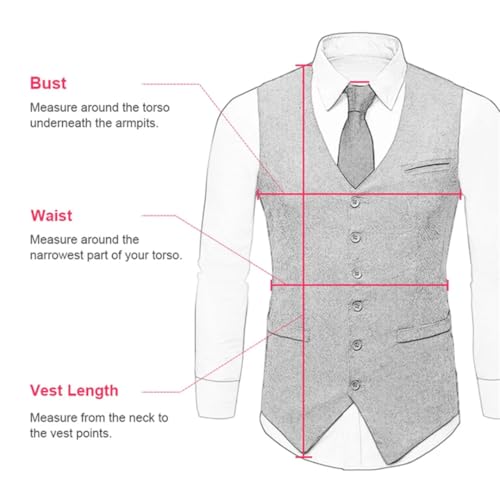 Men Vest Brown Herringbone Single Button Waistcoat Vintage Regular Slim For Wedding Banquet Work Business Suit Vest2