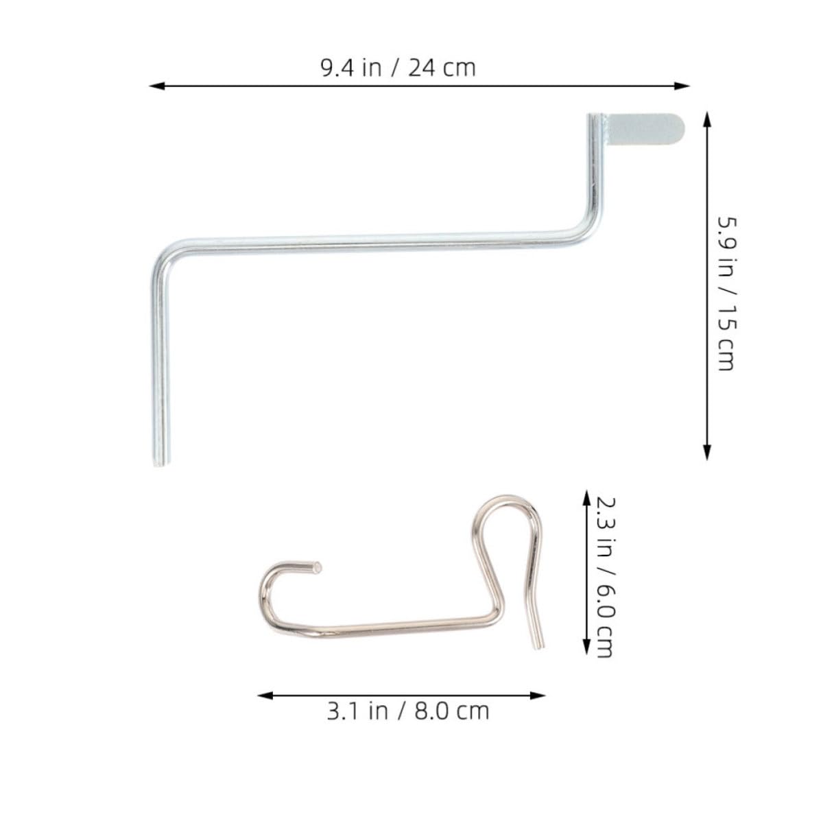 Uonlytech Tendeur de Fils Métalliques en Acier Inoxydable Argenté, Outil Robuste pour Tension du Câble et Réparation de Clôtures D’élevage, pour Installer et Maintenir
