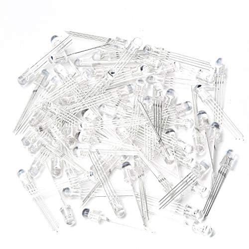 Miniatura 7 de CHANZON 100 unids 0.197 in RGB multicolor LED diodo luces cátodo común (transparente redondo transparente 3 colores) 4 pines iluminación brillante