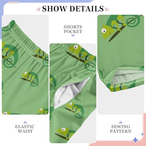 Chameleons Boys Long Pants Soft Trousers Elastic Waist Kids Lounge Bottoms with Pockets S-XL4