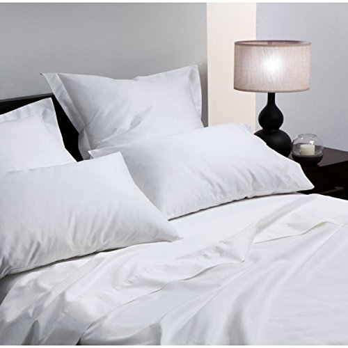 Clicktostyle White 400Tc Luxury King Fitted Sheet Egyptian Cotton Hotel Quality
