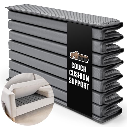GORILLA GRIP Heavy Duty Couch Cushion Support Board to Fix Sagging Sofas, 21.5 x 78 Oversized Sofa, Thick Plywood Boards Add Strong Seat Supports, Stay in Place Replacement Stuffing Under Couches Grey