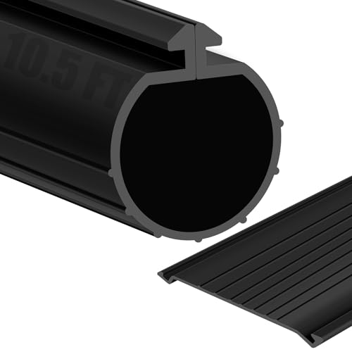 ToLanbbt 10.5FT Garage Door Bottom Seal Strip for Clopay, EPDM Garage Door Rubber Weather Stripping Replacement for Single Slot, Blocks Cold/Hot Winds, Black