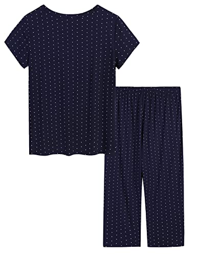 Joyaria Cooling Pajamas Bamboo Viscose Lightweight PJs Set Women Wicking Sleepwear for Night Sweat S-XXL2