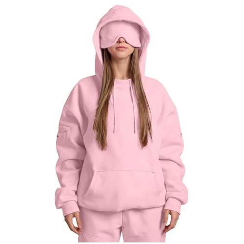 Airplane Mode Travel Hoodie with Eye Mask & Hidden Pockets