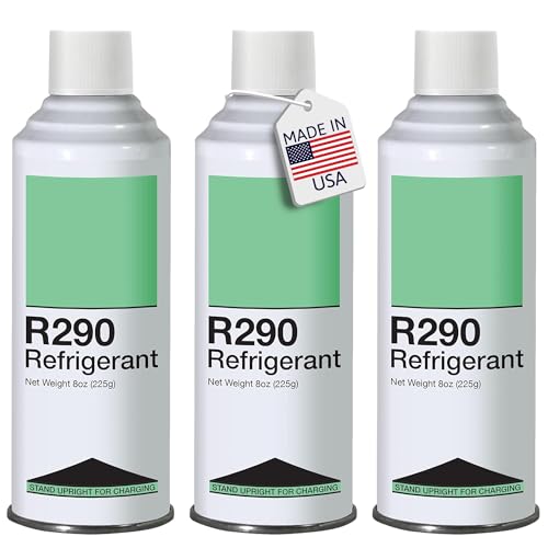 Leak Saver R290 Refrigerant 3-Pack - 8oz Upright Charging Self