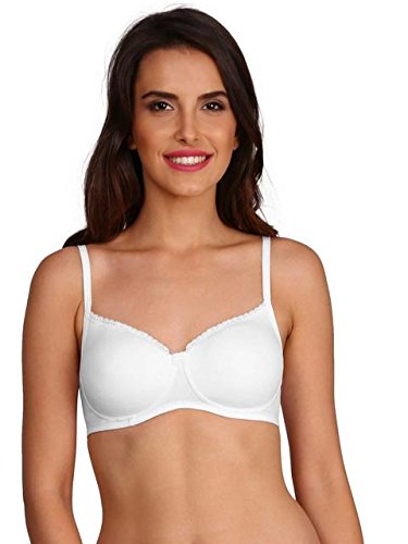 Image of Jockey Womens Padded Non Wired T-shirt Bra (White 34)