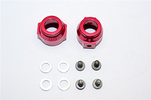 GPM For Vaterra K5 Blazer Ascender Upgrade Parts Aluminum Rear Hub Carrier - 1Pr Set Red