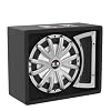 BELVA BLB112LED Single 12-inch 750W Loaded Ported Car Subwoofer with Multi-Color LED and Remote