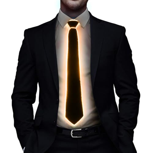 Générique Cravate lumineuse LED homme accessoire fête nouveauté tendance idéale mariages soirées événements élégante moderne scintillante parfaite...