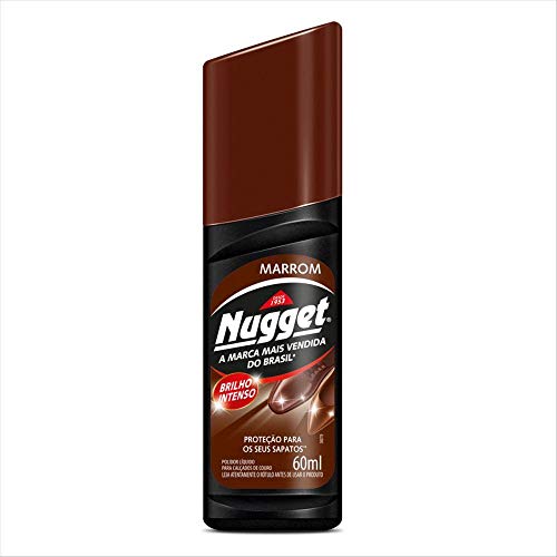 Polidor de Sapatos Líquido Marrom 60 Ml, Nugget 1 Polidor de Sapatos Líquido Marrom 60 Ml, Nugget