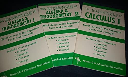 Algebra & Trigonometry I Essentials (Volume 1) ... 0878915699 Book Cover
