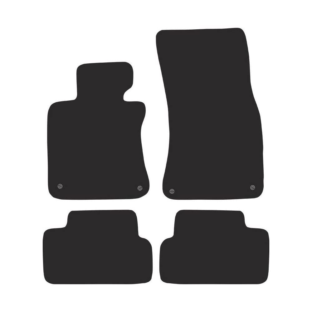 MOTOS Alfombrillas Coche de Velours Premium Adecuado para BMW Serie 6 E63 2003-2010 - Premium, Matt, Negro - Experimenta un Nuevo Confort de conducción con un Juego de Alfombra de Coche de Terciopelo