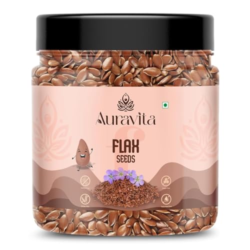 Image of Auravita 4 Combo (Chia, Pumpkin, Sunflower & Flax Seed) 250gms each (1KG total) Jar Pack | Mix Seeds for Eating Superfood Perfect for Gifting