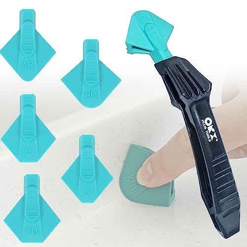 ORXPLUS Tools Palm Silicone Tools Trowel, Black, Palm Silicone Caulking Tool