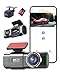Dash Cam Auto Anteriore e Posteriore 4K UHD+1080P Con Scheda SD 64G WiFi Dual Dash Cam, Telecamera Auto Controllo delle App,WDR,Visione Notturna,Modalità Parcheggio,Sensore G, Registrazione in Loop
