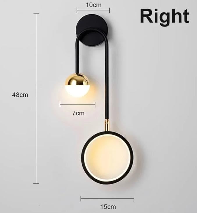 Image of 12 Watt Led Wall Light and Wall scones wall lamp for- Home, Kitchen, Bedside, Bedroom, Living Room, Office, Indoor, Bedside, Mirror Side, Diwali Lighting (Dual Head Wall LAmp)