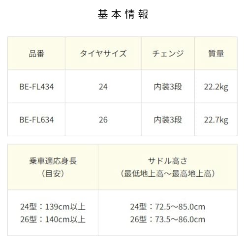 パナソニック(Panasonic) ビビL25 BE-FL434_634 の商品画像 3