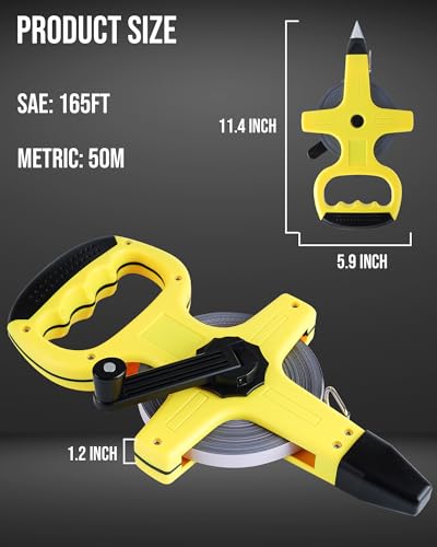 Cinta Métrica Lichamp 50M 165FT Acero Pack 2 miniatura 2