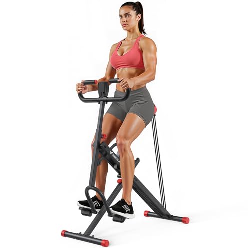 Squat Machine, MERACH R07 2 in 1 Squat Rowing Machine, Easy Setup & Foldable Exercise Equipment,...