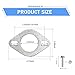 WZP Universal 2 Inch Exhaust Flange Gasket, High Temperature Resistant Seal Gasket for Catalytic Converter, Muffler and Exhaust Pipe Repair, Replace for 120-06310-0002