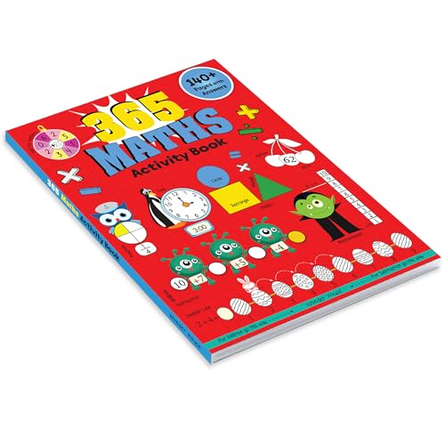 365 Maths Activity Book: Fun Activities and Practice Sheets | Learn Counting, Addition & Subtraction | Ages 4–7 | 3 Hours of Interactive Learning