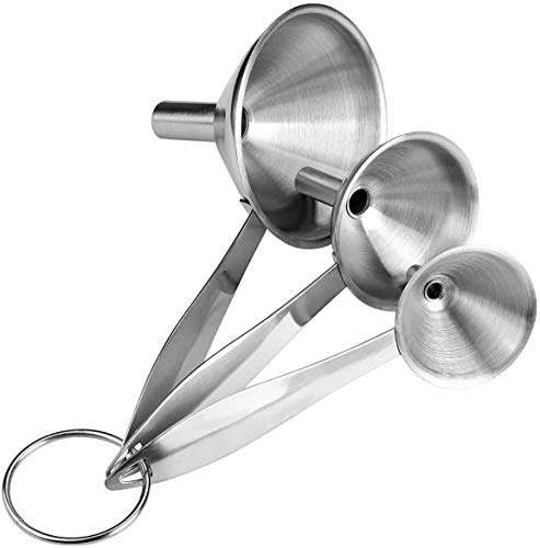 2PCS Canning Funnels, Collapsible Silicone Food Kitchen Funnel Wide Mouth and Regular Mason Jars, Canning Supplies for Transferring Coffee, Liquid, Jars, Cooking, Baking