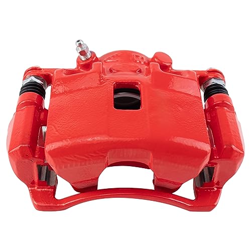 Image of TRQ Performance Front and Rear Brake Caliper Set Coated Brackets Hardware Compatible with 2002-2006 Acura RSX 2004-2005 Honda Civic